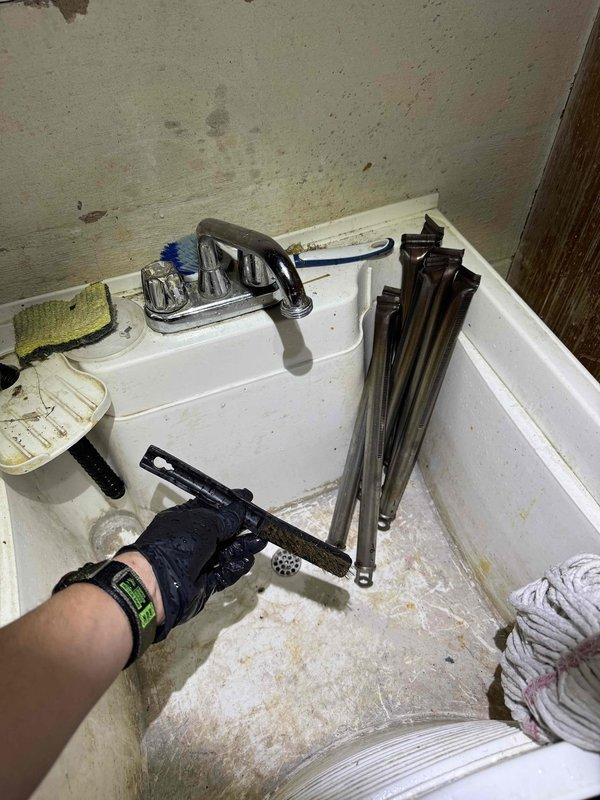 Performed scheduled boiler maintenance service including thermostat inspection and functionality verification. System was operating at proper temperature with thermostat displaying correct readings in AUTO mode. Conducted cleaning of components and checked water connections at utility sink, ensuring all parts were in working order for continued reliable heating operation.
