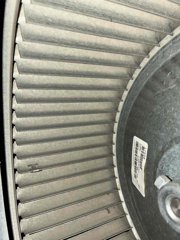 Performed routine heating maintenance including combustion analysis (CO reading 3 ppm, pressure measurement 10.3) and inspection of blower wheel assembly. System operating within normal parameters.