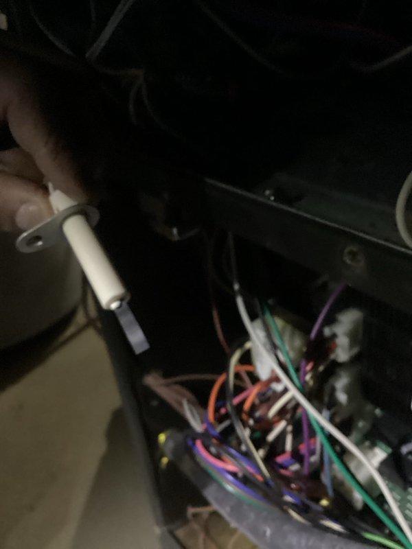 Performed routine heating maintenance including inspection of heavily soiled air filter requiring replacement and verification of electrical connections at the control board. System was thoroughly inspected and is now operating within manufacturer specifications.