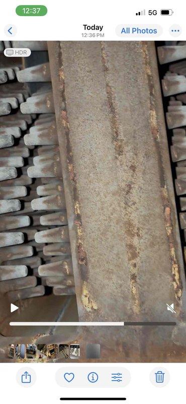 Performed routine maintenance service on boiler system, inspecting heat exchanger components showing signs of oxidation and rust formation. Examined copper piping connections and metal components of the heating system, documenting current condition with photos for maintenance records.