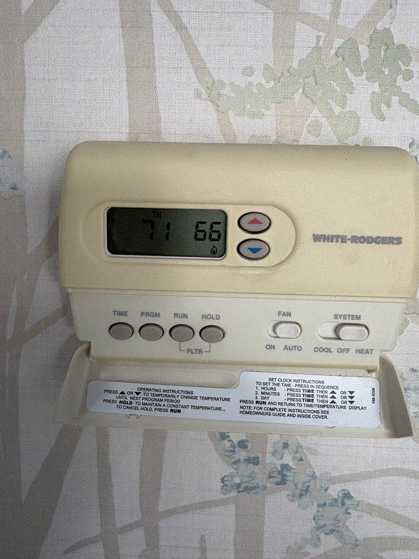 Diagnosed and resolved an issue with the upstairs zone overheating beyond set temperature, where the system was heating to 82°F despite being set to 67°F. Inspected the White-Rodgers thermostats and replaced two faulty vents to restore proper temperature control functionality.