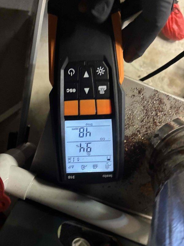 Performed scheduled heating maintenance service on HVAC system. Conducted diagnostic testing with digital multimeter to verify proper electrical parameters and inspected belt drive assembly and motor components. All connections were secure with normal readings observed; system is operating within manufacturer specifications.