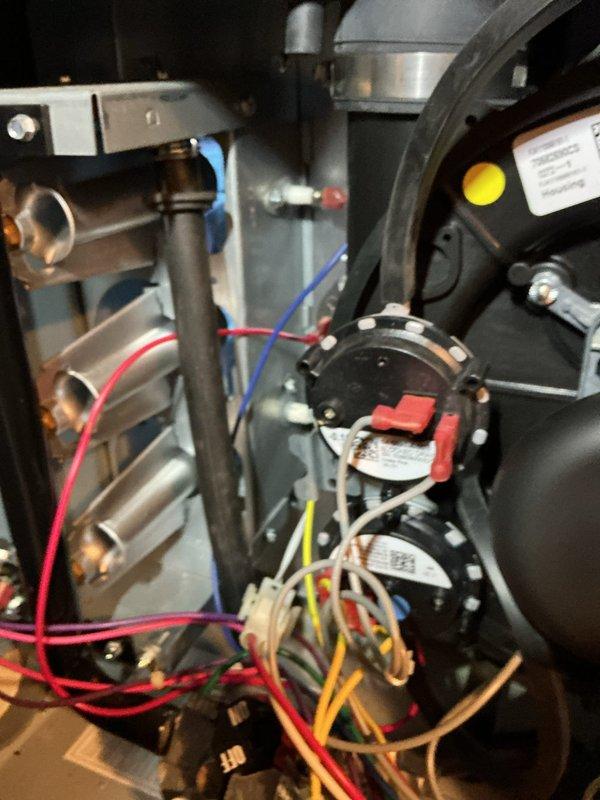 Successfully completed follow-up service call to replace faulty inducer assembly on HVAC system. Removed old assembly and installed new component, verifying proper electrical connections and ensuring all wiring was correctly routed. System tested after installation with normal operation confirmed.