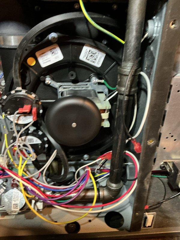 Successfully completed follow-up service call to replace faulty inducer assembly on HVAC system. Removed old assembly and installed new component, verifying proper electrical connections and ensuring all wiring was correctly routed. System tested after installation with normal operation confirmed.