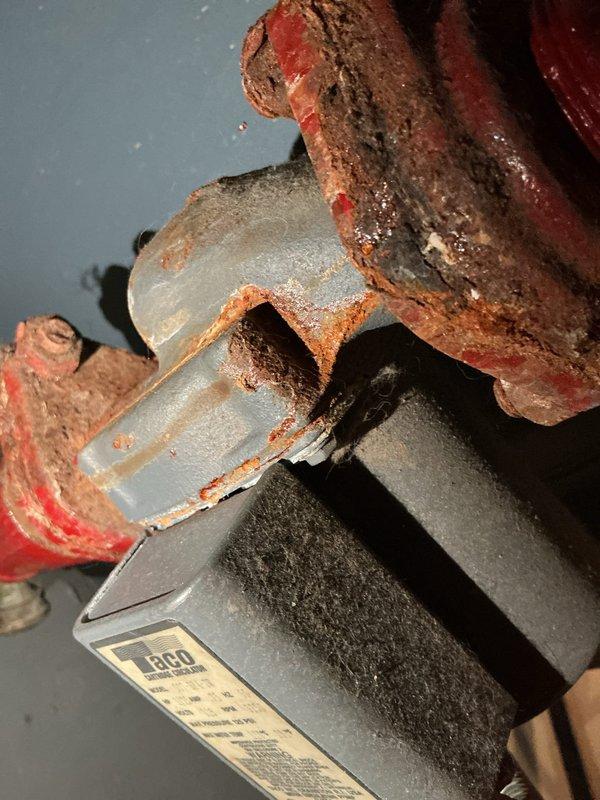 Performed routine boiler maintenance inspection and identified severe corrosion on connecting pipes and fittings. Examined heat exchanger tubes and gaskets which showed normal wear but remain functional. Documented extensive rust deterioration on primary plumbing components that will require replacement during next scheduled service to prevent potential system failure.
