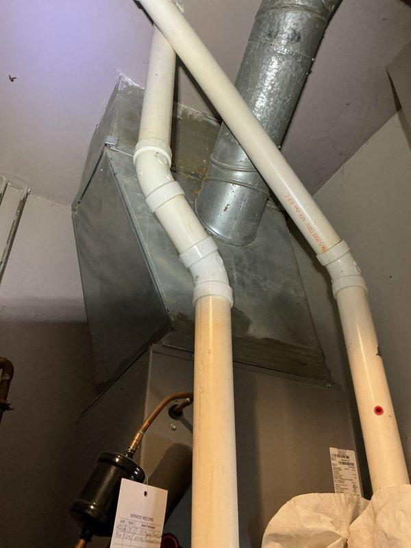 Performed scheduled preventative maintenance on furnace system. Inspected internal electrical components including motor assemblies, wiring connections, and control board functionality. Examined PVC venting system and condensate drainage components for proper installation and operation.