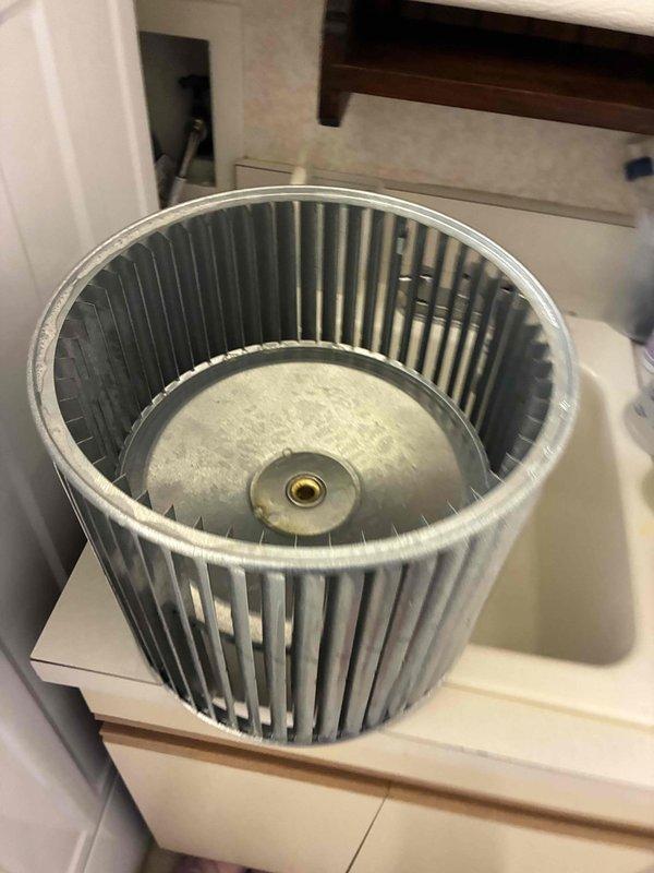 # Service Summary

Returned to complete HVAC system maintenance by replacing UV bulb and performing thorough blower assembly cleaning. Removed and cleaned squirrel cage blower wheel, eliminating accumulated dust and debris from blades and housing. Reinstalled cleaned blower assembly, replaced UV bulb, and verified proper system operation upon completion.