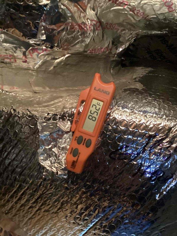 Completed first-year heating maintenance on heat pump system as part of annual SPP maintenance program. Performed comprehensive system diagnostics including supply air temperature measurements showing 82.5°F at ductwork and electrical readings of the system components using calibrated digital multimeter. All system parameters were within normal operating specifications, and equipment was found to be functioning properly with no deficiencies noted.