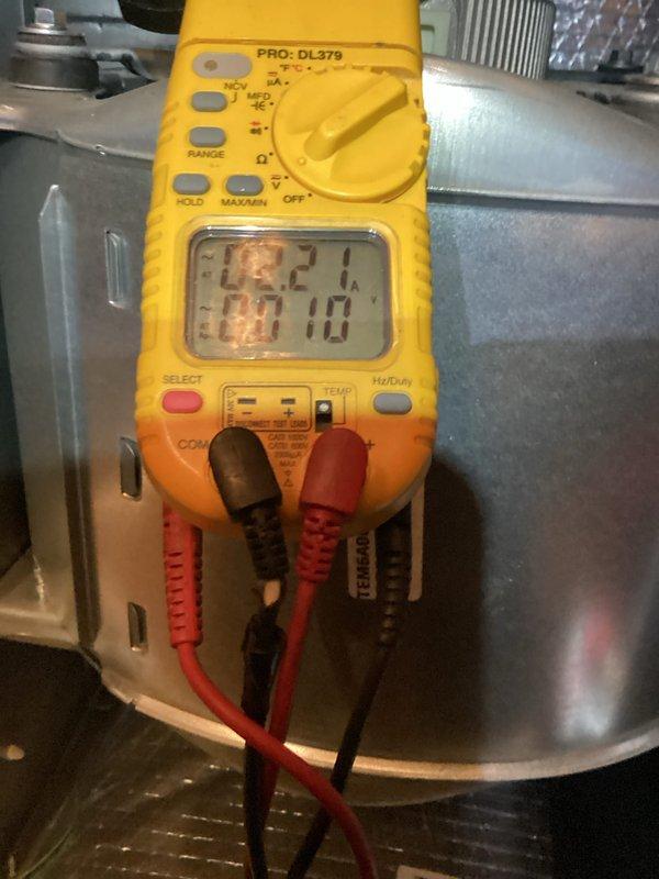Completed first-year heating maintenance on heat pump system as part of annual SPP maintenance program. Performed comprehensive system diagnostics including supply air temperature measurements showing 82.5°F at ductwork and electrical readings of the system components using calibrated digital multimeter. All system parameters were within normal operating specifications, and equipment was found to be functioning properly with no deficiencies noted.