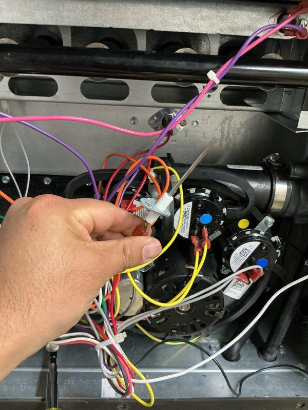 Completed comprehensive heating maintenance on two HVAC systems, performing full inspections of gas valves, control boards, pressure switches, and electrical connections. Verified proper operation of all safety controls, checked wiring harnesses and connectors for secure connections, and confirmed system components were functioning within manufacturer specifications with no issues identified.