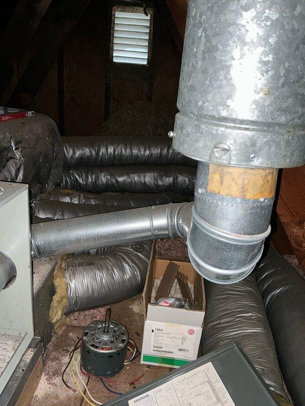 Conducted comprehensive estimate for complete HVAC system replacement in attic installation. Customer reported heating system inoperative for two months. Evaluated existing attic-mounted equipment, ductwork configuration, and insulation conditions. Provided multiple equipment options including both Trane and Goodman brand systems with financing alternatives discussed to meet customer needs and budget considerations.