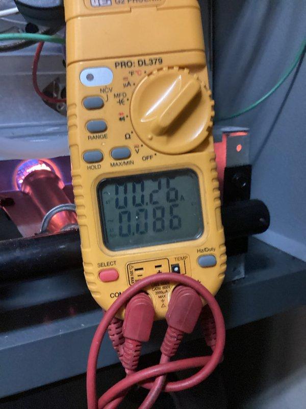 Completed first-year heating maintenance on system. Performed combustion analysis using Testo 310 analyzer, recording temperature differentials and verifying proper burner operation. Checked electrical components with digital multimeter to ensure system operating within manufacturer specifications.