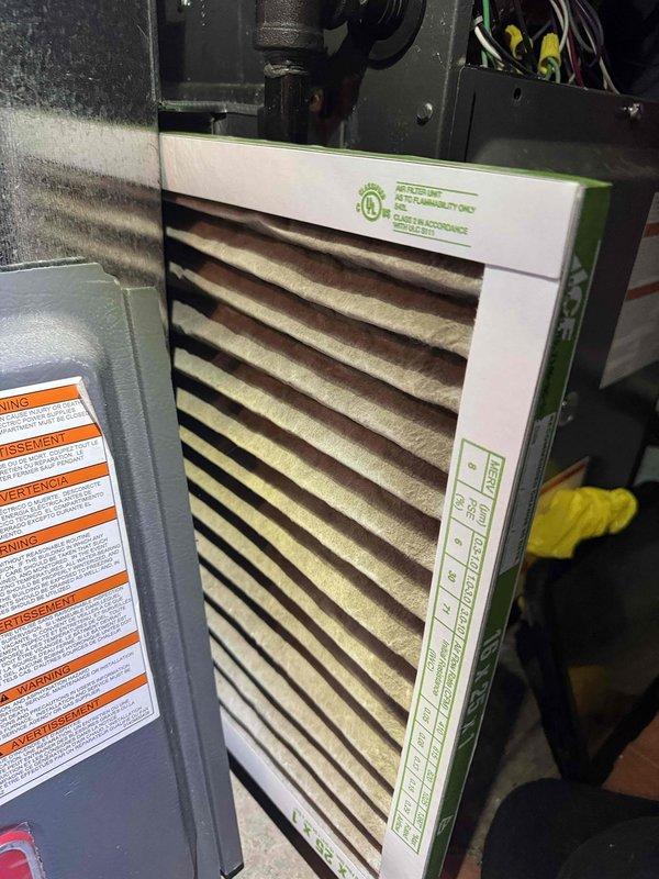 # HVAC Heating Maintenance Completed

Performed annual preventive maintenance service on residential forced-air furnace system as part of scheduled maintenance program. Conducted comprehensive inspection of all major components including heat exchanger, burner assembly, blower motor, and electrical connections. Verified proper operation of safety controls and limit switches.

Replaced existing air filter with new pleated media filter to ensure optimal airflow and system efficiency. Inspected filter housing and confirmed proper seal to prevent air bypass. Cleaned accessible interior components and removed accumulated dust and debris from unit exterior and surrounding area.

Tested system startup sequence and verified ignition operation. Monitored system performance during full heating cycle to confirm proper temperature rise and airflow distribution. All components found to be operating within manufacturer specifications with no deficiencies noted. System left in full operational status