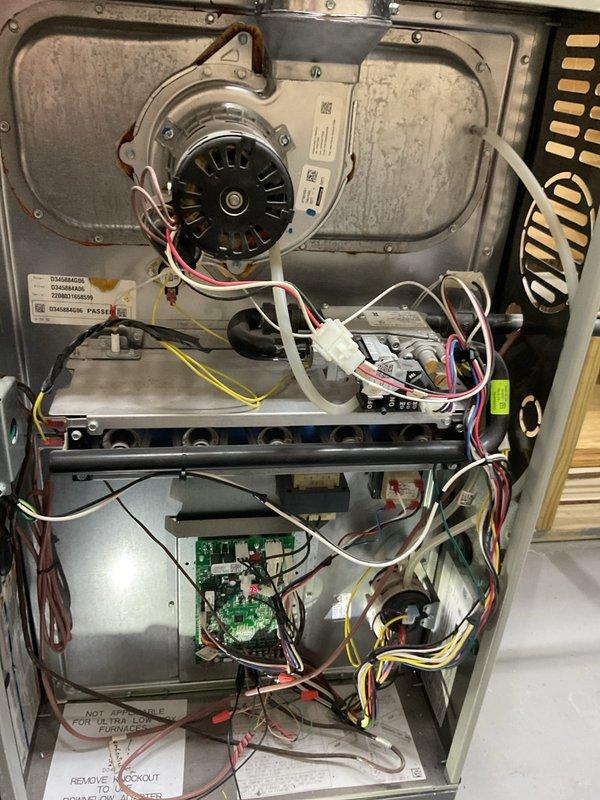 Completed comprehensive preventative maintenance service on residential HVAC system including both furnace and air conditioning units. Performed full inspection of gas furnace, including blower motor assembly, heat exchanger, control board, and all electrical connections. Verified proper operation of all safety controls and components. Conducted thorough maintenance on air conditioning system, inspecting refrigerant lines, ductwork connections, and associated mechanical components. All equipment found to be in good operating condition with no issues identified during inspection.