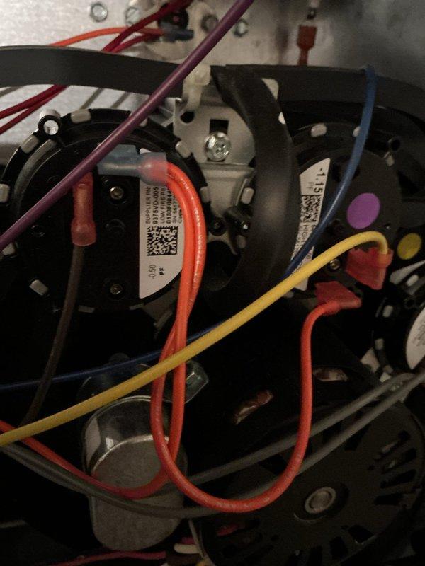 Completed first-year preventive maintenance on residential heating system. Performed comprehensive inspection of furnace components including blower motor assembly, electrical connections, and control board wiring. Verified system pressures using calibrated digital gauge, confirming proper operational parameters at 190 PSI. All colored wiring connections inspected and found secure with no signs of wear or damage. System tested and operating within manufacturer specifications.