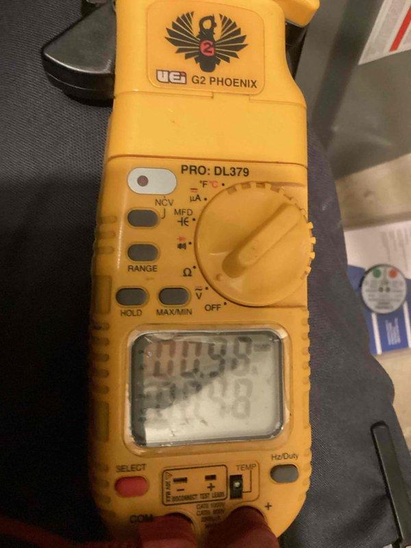 Completed comprehensive heating system maintenance inspection. Verified electrical connections and power supply to heating equipment, tested system operation using calibrated digital multimeter to ensure proper voltage and electrical performance. All components inspected and found operating within normal parameters.