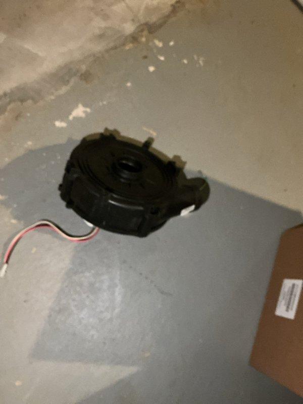 Returned to property to replace defective inducer motor assembly under parts and labor warranty. Removed failed inducer motor from furnace and installed new replacement unit. Secured motor to mounting bracket with proper vibration isolation grommets and reconnected all electrical wiring connections. Tested system operation to verify proper inducer function and confirmed adequate draft pressure before returning unit to service.