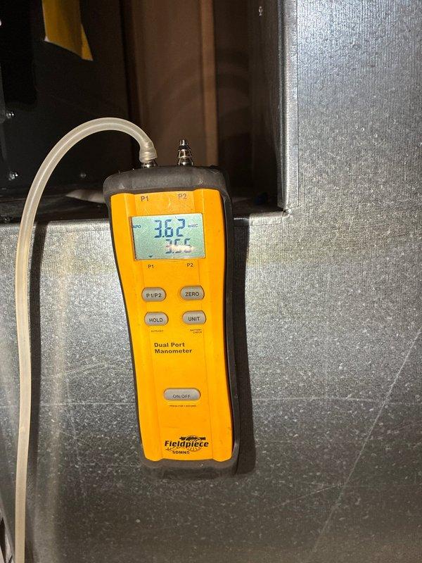 Completed installation of a 96% efficiency furnace and 75-gallon hot water tank. Performed system diagnostics using digital manometer to verify proper airflow and pressure readings, confirming optimal combustion efficiency. Completed all electrical connections to control board, ensuring proper wire terminations and system integration for reliable operation.