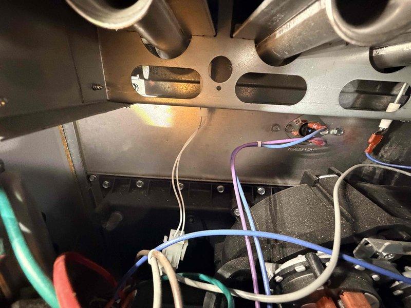 Completed comprehensive heating maintenance on residential furnace system. Performed thorough inspection of burner assembly, heat exchanger, and all internal components. Verified proper operation of gas valve, ignition system, and flame sensor. Checked all electrical connections, control board wiring, and safety switches for secure mounting and proper function. Inspected blower motor, capacitor, and associated wiring harnesses. Confirmed all condensate lines and pressure sensing tubes are clear and properly routed. System tested and operating within manufacturer specifications.