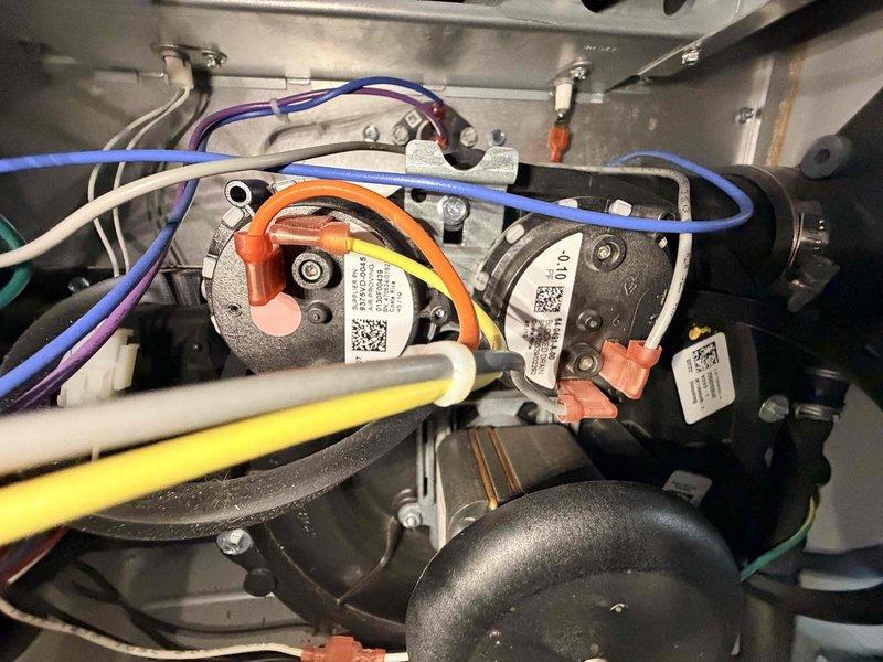 Completed comprehensive heating maintenance on residential furnace system. Performed thorough inspection of burner assembly, heat exchanger, and all internal components. Verified proper operation of gas valve, ignition system, and flame sensor. Checked all electrical connections, control board wiring, and safety switches for secure mounting and proper function. Inspected blower motor, capacitor, and associated wiring harnesses. Confirmed all condensate lines and pressure sensing tubes are clear and properly routed. System tested and operating within manufacturer specifications.