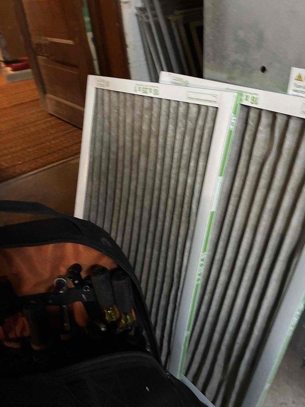 Responded to customer complaint of furnace not heating beyond 71 degrees. Upon inspection, found heavily soiled air filter restricting airflow to the system. Replaced dirty filter with new filter, restoring proper airflow and system operation. Verified furnace cycling properly and achieving desired temperature setpoint.