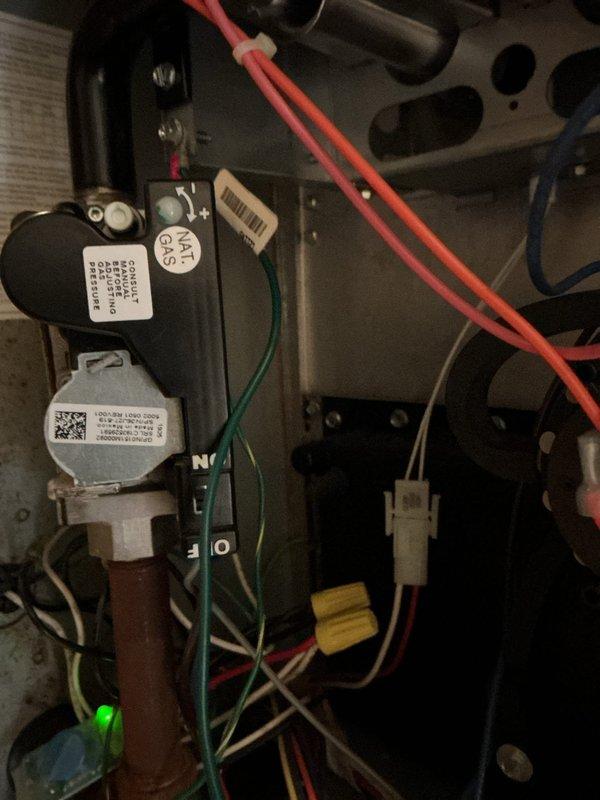 Responded to return no heat call on heating system that had previously been serviced two days prior. Upon arrival, performed diagnostic inspection of furnace components including gas valve, pressure switches, control board wiring, and ignition system. Identified intermittent heating failure and addressed underlying issue to restore proper system operation.