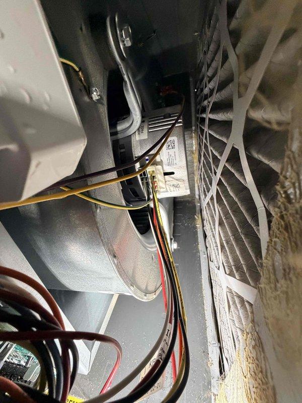 Completed comprehensive heating maintenance on residential furnace system. Performed thorough inspection of heat exchanger assembly, verifying structural integrity and checking for signs of cracks or deterioration. Examined all electrical connections including wire harnesses, relays, and contactors to ensure proper termination and secure mounting. Inspected blower motor assembly and squirrel cage blower wheel, confirming proper operation and checking for debris accumulation. Verified all safety controls and limit switches are functioning within manufacturer specifications. All components found to be in good working order with normal operational wear patterns observed.