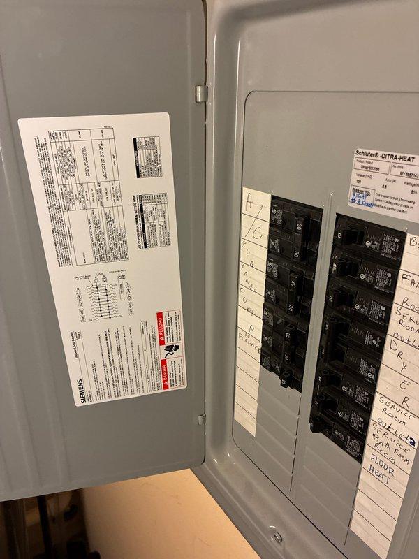 Conducted on-site evaluation for furnace replacement options. Inspected existing electrical panel configuration and documented current water heater condition, noting significant corrosion and deterioration on tank surfaces requiring consideration for comprehensive HVAC system upgrade planning.