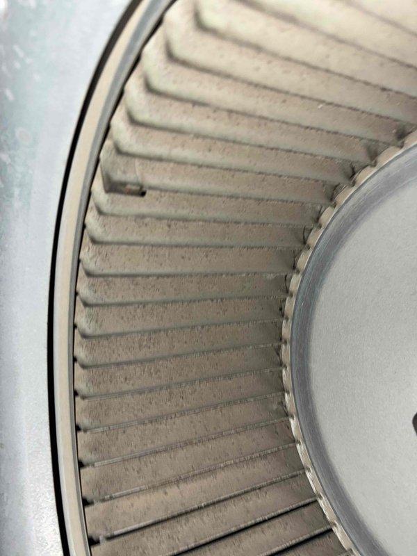 Completed comprehensive heating maintenance on aging HVAC system. Inspected blower wheel assembly, which showed significant dust and debris accumulation on blades and fins, indicating extended operation period since last service. Evaluated flame sensor condition and verified proper operation of all heating components per manufacturer specifications for units over 10 years old.