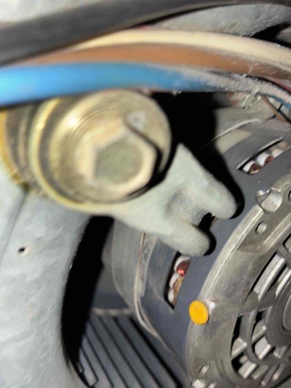 Completed afternoon heating tune-up on residential HVAC system. Performed comprehensive inspection of blower motor assembly, verified electrical connections, and examined refrigerant lines and coil components. All systems operating within normal parameters upon completion.