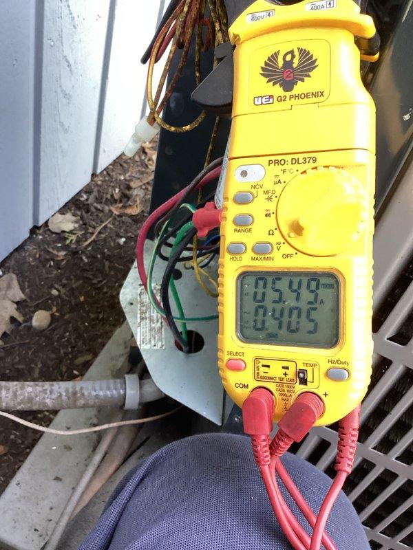 Completed cooling maintenance on two air conditioning systems. Performed electrical diagnostics using digital multimeter to verify voltage and amperage readings on both units. Systems tested and confirmed operational within normal parameters.