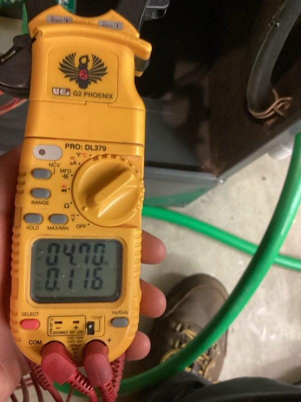 Completed scheduled heating maintenance on furnace system and hot water tank. Performed comprehensive system diagnostics using calibrated test equipment, including capacitance readings with digital multimeter showing normal values and static pressure measurements at 166 Pascals. Inspected all electrical connections, refrigerant lines, and condensate drainage components. All systems operating within manufacturer specifications with no deficiencies noted.