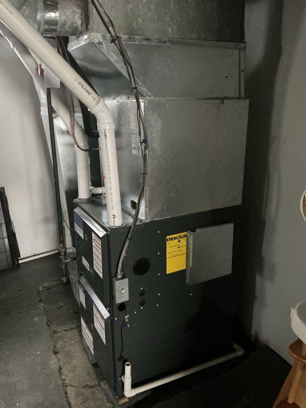 Completed routine annual cooling system maintenance on residential HVAC equipment less than 10 years old. Performed comprehensive inspection of indoor furnace/air handler unit and outdoor condenser unit, checking all electrical connections, refrigerant levels, and operational components. Verified proper system operation, cleaned condenser coils, and confirmed equipment is functioning within manufacturer specifications for the upcoming cooling season.