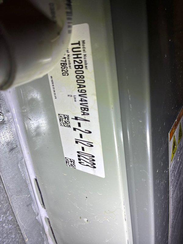 Conducted HVAC system replacement estimate at residential property. Evaluated existing Trane unit model TOH2B0080A91A/NP4 and assessed installation site conditions including structural framing, electrical wiring configuration, and accessibility requirements for new equipment installation. Documented current system specifications and photographed unit identification information along with workspace layout to develop comprehensive replacement options for homeowner consideration.