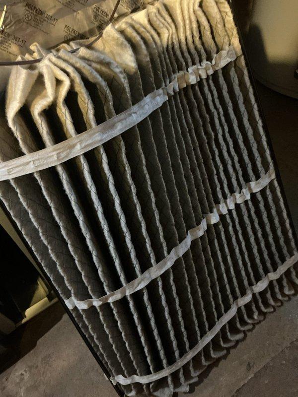 Completed scheduled preventive maintenance on residential cooling system as part of ongoing service agreement. Inspected outdoor condensing unit, which showed signs of vegetation overgrowth around equipment requiring clearance attention. Replaced dirty air filter that had accumulated significant dust and debris, ensuring proper airflow and system efficiency. Verified refrigerant lines, electrical connections, and disconnect box for proper operation. System tested and operating within normal parameters upon completion.