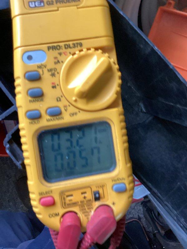 Completed annual preventative maintenance visit on dual HVAC system including both heating and cooling equipment per service protection plan agreement. Performed comprehensive inspection and testing of furnace unit, including visual examination of heat exchanger, burner assembly, and venting system. Verified proper drainage function through condensate trap and tested electrical connections. Utilized digital multimeter to measure and document system voltage and amperage readings, confirming all electrical components operating within manufacturer specifications at 505 readings observed. Inspected air conditioning system components and verified proper refrigerant levels and pressures. Cleaned and examined all accessible mechanical components, checked safety controls, and ensured proper system operation for both heating and cooling modes. All equipment found to be functioning properly with no immediate repairs required. Systems ready for continued seasonal operation.