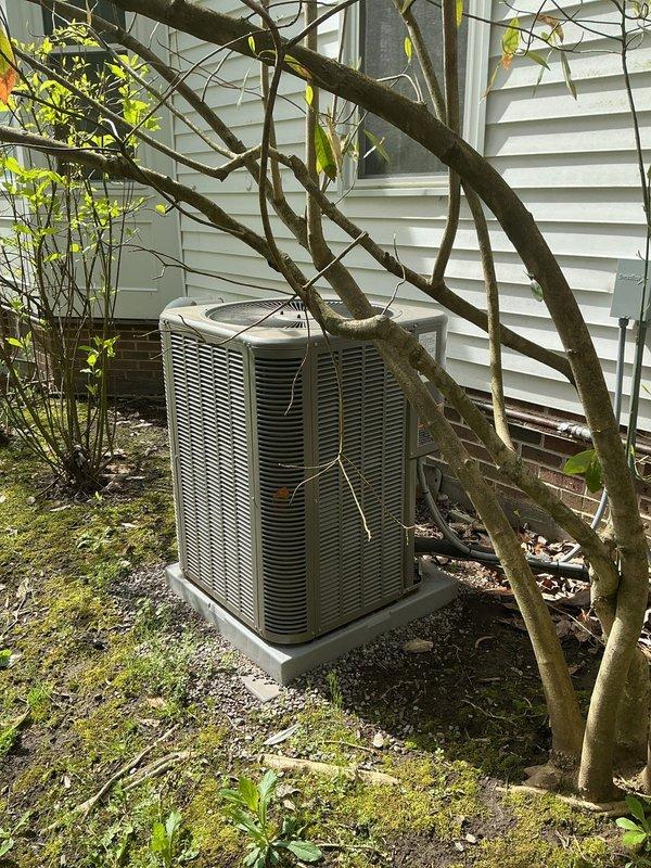 Completed comprehensive cooling maintenance on two residential air conditioning systems as part of scheduled preventive maintenance program. Performed standard inspection procedures on both outdoor condenser units, including visual assessment of equipment condition, electrical connections, and proper installation clearances. Units were found to be in satisfactory operating condition with adequate airflow clearance despite nearby landscaping. Verified secure mounting on concrete pads, inspected refrigerant line connections, and confirmed proper electrical service connections at both locations.