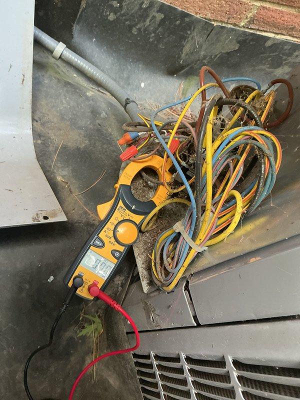 Completed preventive maintenance on two cooling systems. Performed electrical diagnostics using clamp meter to verify proper amperage draws and circuit integrity across both units. Inspected and tested all electrical connections, wiring harnesses, and wire terminations for secure contact and proper voltage readings. Verified refrigerant line connections and examined copper tubing for signs of wear or degradation. Both systems tested within normal operating parameters with no deficiencies noted.