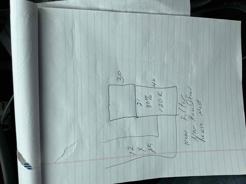Responded to emergency service call for furnace that had caught fire. Conducted thorough assessment of existing HVAC system and documented fire damage to furnace unit. Evaluated ductwork connections, plenum assembly, and air handler components in basement mechanical room. Provided comprehensive replacement options and created detailed layout diagrams with measurements for new equipment installation, including specifications for proper ductwork configuration and system sizing requirements.