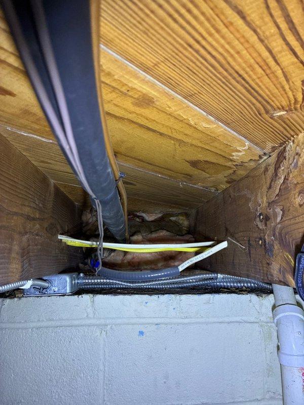 Performed comprehensive assessment of existing HVAC system for replacement estimate. Documented current equipment condition, including interior components showing significant dust accumulation on filter screen and mesh surfaces. Evaluated infrastructure routing through ceiling joists, photographed existing ductwork, conduit placement, and utility line configurations to determine optimal installation approach for new system. Provided customer with detailed replacement options based on site conditions and equipment accessibility.