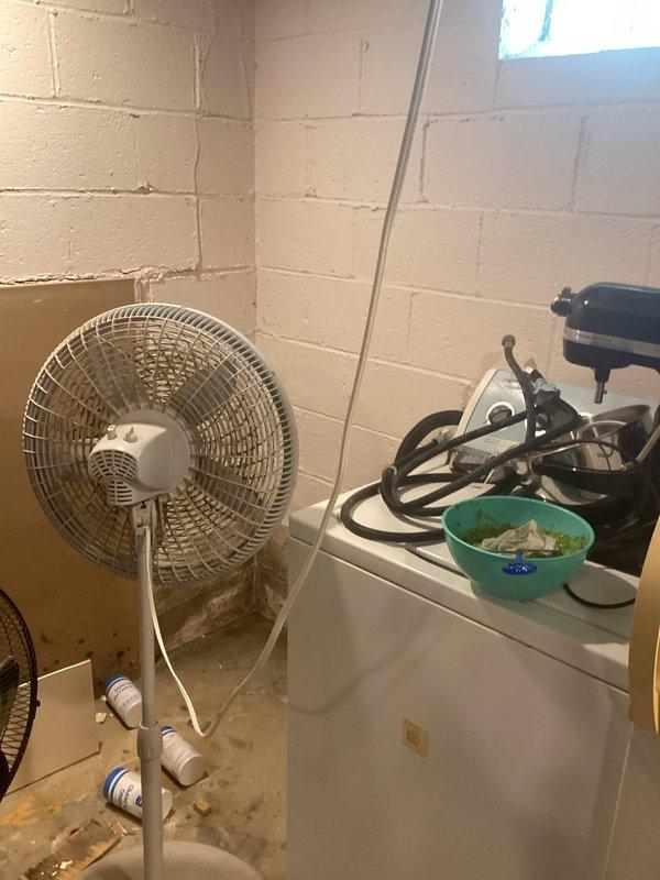 Conducted site assessment for installation of dedicated 220V GFCI circuit in basement utility area. Evaluated existing electrical panel capacity and determined routing requirements for approximately 25 feet of circuit wiring to accommodate new sump pump system. Documented current panel configuration and workspace conditions to prepare estimate for installing four-receptacle GFCI outlet on dedicated breaker with expedited timeline prior to equipment delivery.