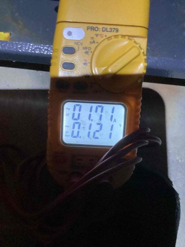 Completed monthly preventive maintenance on outdoor cooling unit. Inspected and verified proper operation of Copeland Protronics control module, capacitor, and all electrical connections; performed voltage and amperage readings using digital multimeter to confirm system operating within manufacturer specifications. All components found in good working condition with no deficiencies noted.