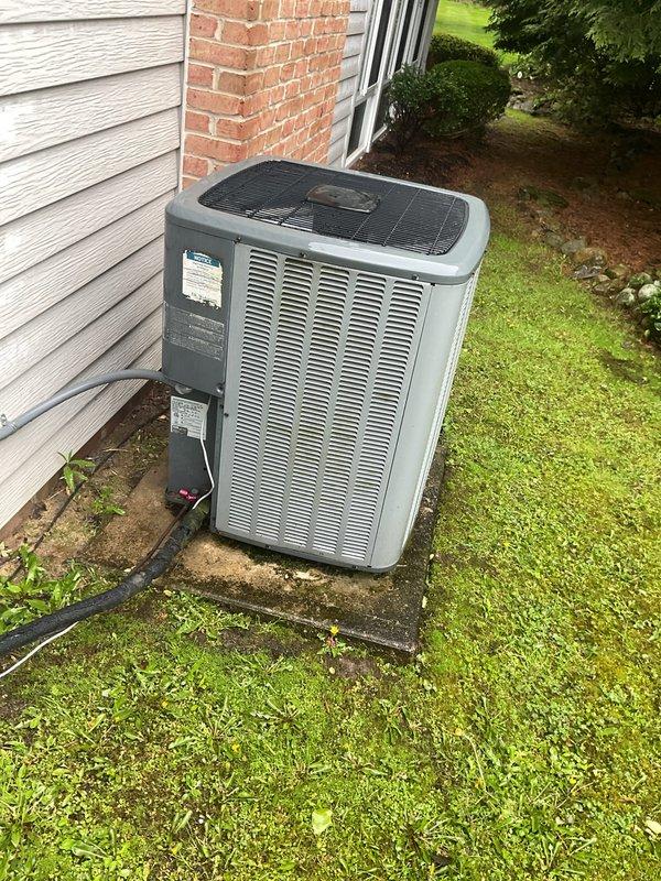Completed routine cooling maintenance on residential HVAC system, servicing outdoor condenser unit and indoor air handler. Performed standard inspection, cleaning, and system checks to ensure optimal performance for the upcoming cooling season.