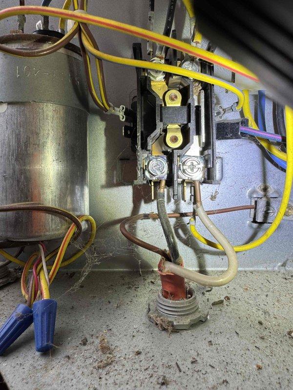 Completed comprehensive cooling system tune-up on residential HVAC unit. Inspected electrical components including contactor, capacitor, and wiring connections; verified proper operation of all system controls. Measured supply air temperature at 57.8°F, confirming adequate cooling performance and system functionality.