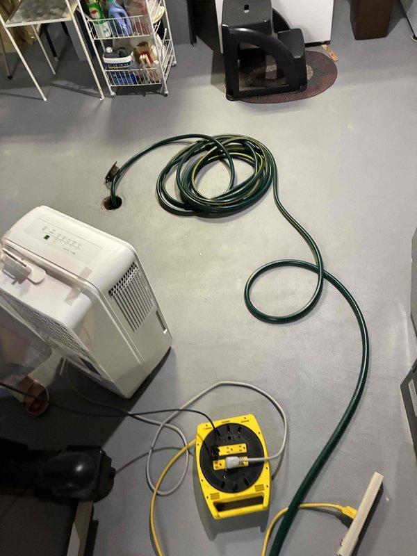 Performed routine maintenance flush and fill procedure on Bradford White residential gas water heater equipped with Defender Safety System. Drained sediment and mineral buildup from tank bottom through drain valve to restore heating efficiency and extend unit lifespan. Refilled tank with fresh water and verified proper operation of all safety systems including temperature and pressure relief valve. Confirmed adequate clearance around unit for continued maintenance access and inspected copper supply lines, expansion tank connections, and venting system for proper configuration. All components functioning within normal parameters upon completion.