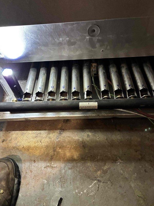 Completed first-year maintenance on HVAC boiler system, performing comprehensive inspection of burner assembly and heat exchanger components. Documented condition of burner tubes and evaporator coils, noting dust accumulation on fins that may require future cleaning to maintain optimal system efficiency.