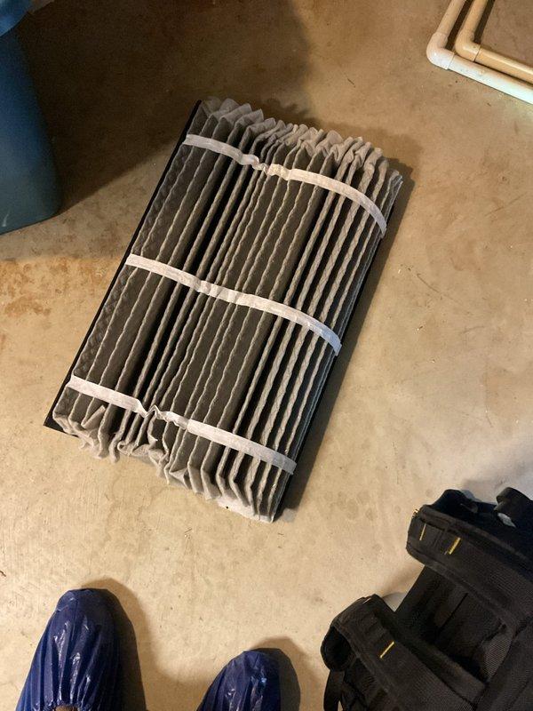 Completed first-year heating system maintenance inspection on residential HVAC unit. Performed comprehensive system evaluation including internal component inspection, electrical connection verification, and control board assessment. Removed and replaced heavily contaminated air filter that showed significant dust and debris accumulation. All wiring connections, safety controls, and operational components were inspected and found to be functioning within normal parameters.