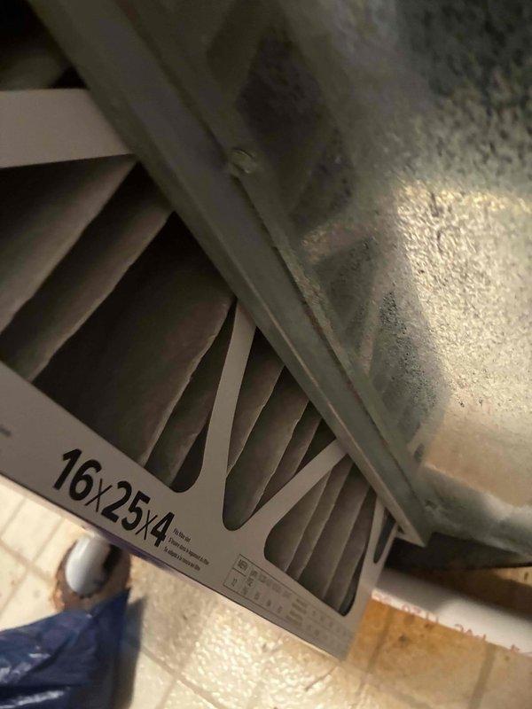 Completed routine cooling maintenance on aging HVAC system, including replacement of 16x25x4 pleated air filter and comprehensive electrical diagnostics of outdoor condenser unit. System tested and verified operational with all measurements within acceptable parameters for continued reliable performance.