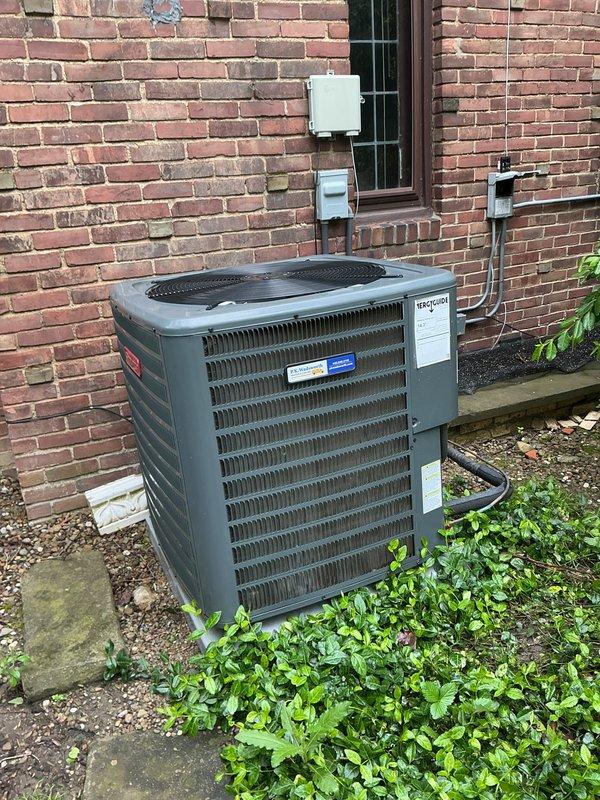 Completed comprehensive preventive maintenance on residential cooling system. Performed inspection of outdoor condenser unit, verifying proper operation of compressor, fan motor, and electrical connections. Checked indoor air handler components including blower assembly and control board mounted in attic space. All equipment operating within normal parameters with no deficiencies noted. System tested and confirmed cooling efficiently.