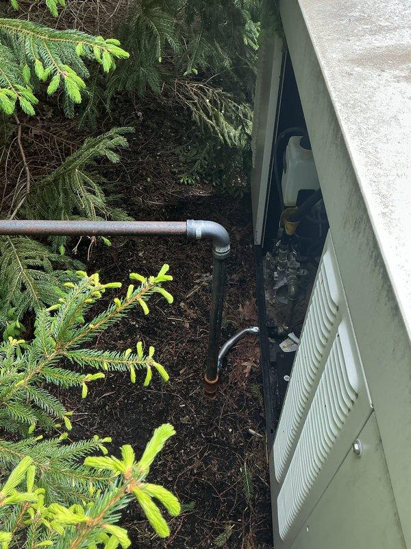 Performed diagnostic service on residential Generac backup generator for new homeowner. Conducted comprehensive system inspection, opened main access panel to examine internal components including engine, fuel lines, and mechanical assemblies. Verified generator installation integrity on concrete pad, inspected external enclosure condition, and assessed PVC conduit routing and gas line connections from building to unit. All systems found operational with no immediate repairs required. Provided homeowner orientation on generator operation and maintenance requirements.